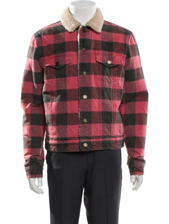 Saint Laurent 2020 Plaid Print Trucker Jacket
