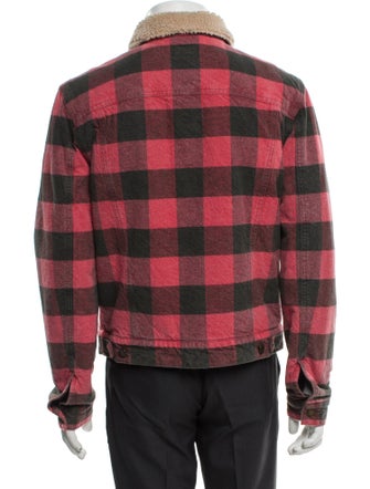 Saint Laurent 2020 Plaid Print Trucker Jacket