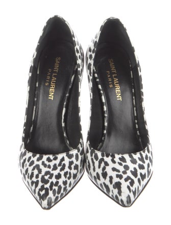 Saint Laurent Leather Printed Pumps
