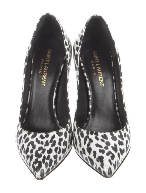 Saint Laurent Leather Printed Pumps