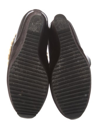 Saint Laurent Leather Lace-Up Boots