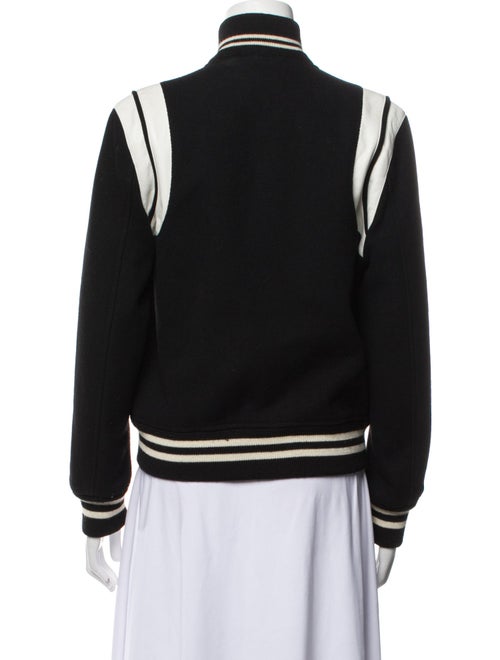 Saint Laurent Wool Striped Evening Jacket