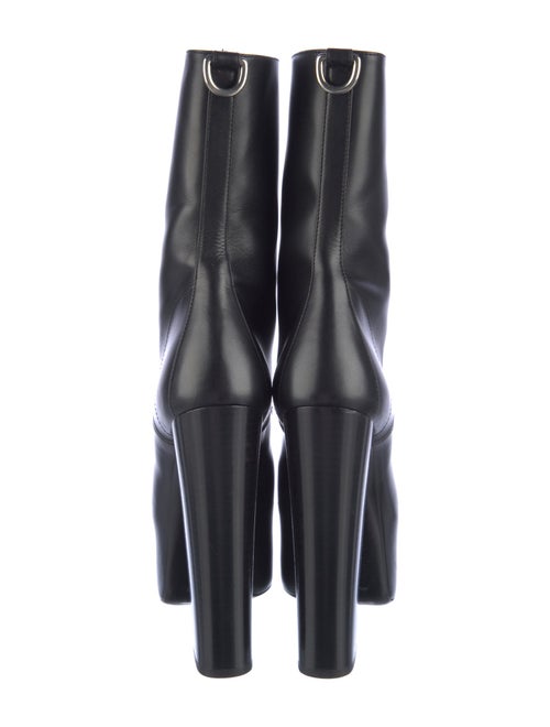 Saint Laurent Leather Lace-Up Boots