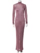 Saint Laurent Turtleneck Long Dress