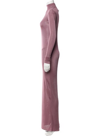 Saint Laurent Turtleneck Long Dress