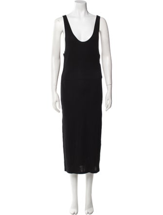 Saint Laurent Silk Midi Length Dress w/ Tags