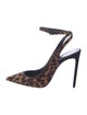 Saint Laurent Zoe Ponyhair Slingback Pumps