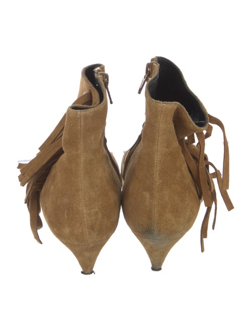 Saint Laurent Suede Studded Accents Boots