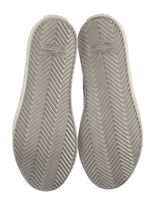 Saint Laurent Canvas Animal Print Sneakers