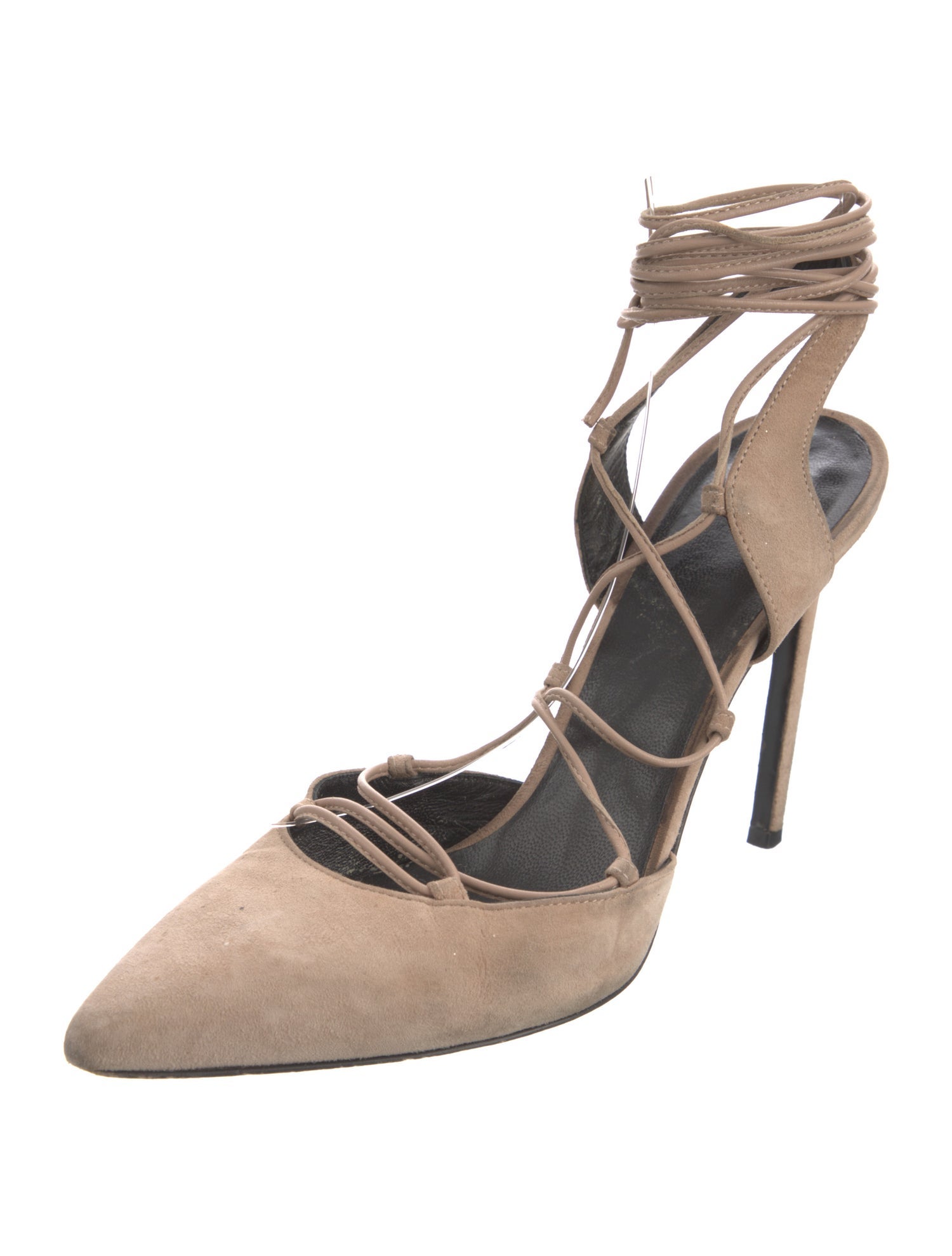 Saint Laurent Suede Slingback Pumps