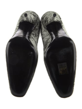 Saint Laurent Velvet Printed Sock Boots