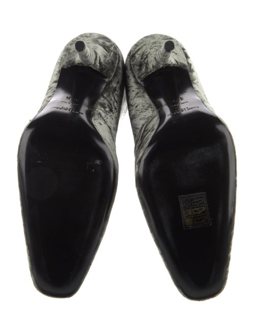 Saint Laurent Velvet Printed Sock Boots