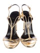 Saint Laurent Leather Slingback Sandals