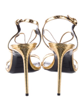 Saint Laurent Leather Slingback Sandals