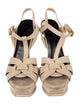 Saint Laurent Leather T-Strap Sandals