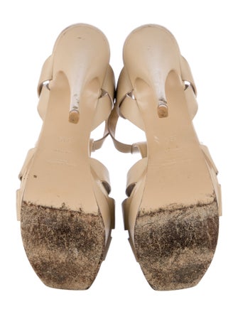 Saint Laurent Leather T-Strap Sandals