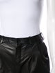 Saint Laurent Leather Mini Shorts