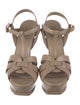 Saint Laurent Leather T-Strap Sandals