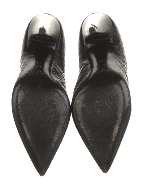 Saint Laurent Embossed Leather Lace-Up Boots