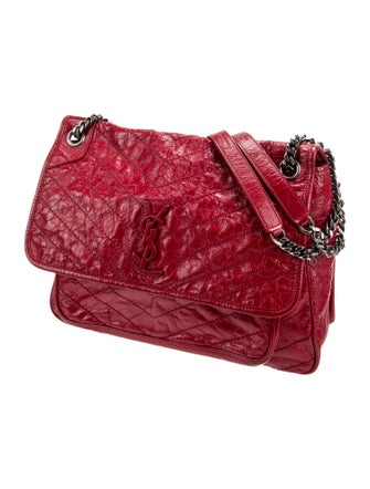 Saint Laurent Embossed Leather Niki Large