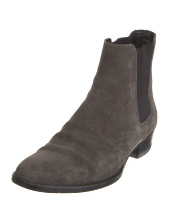 Saint Laurent Suede Chelsea Boots