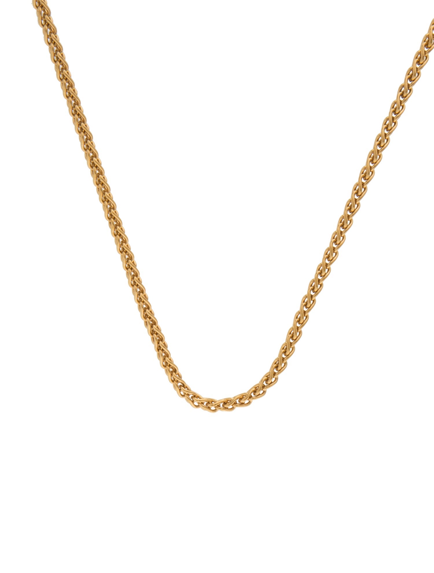 Saint Laurent Wheat Chain Necklace