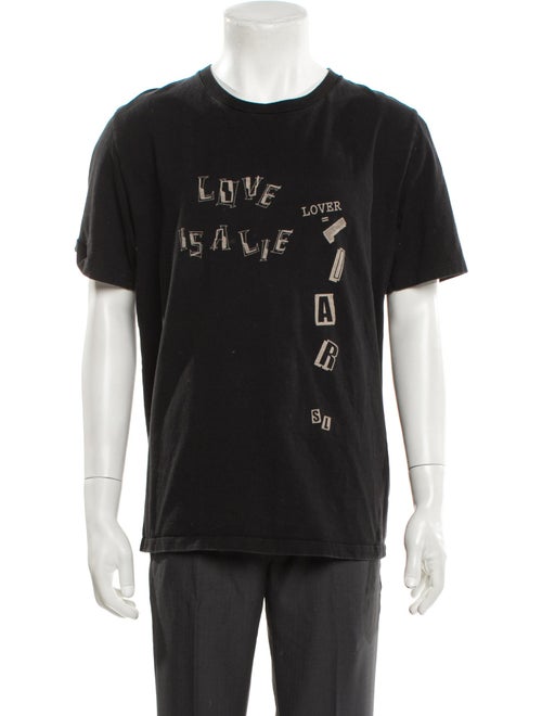 Saint Laurent 2018 Love Is A Lie T-Shirt