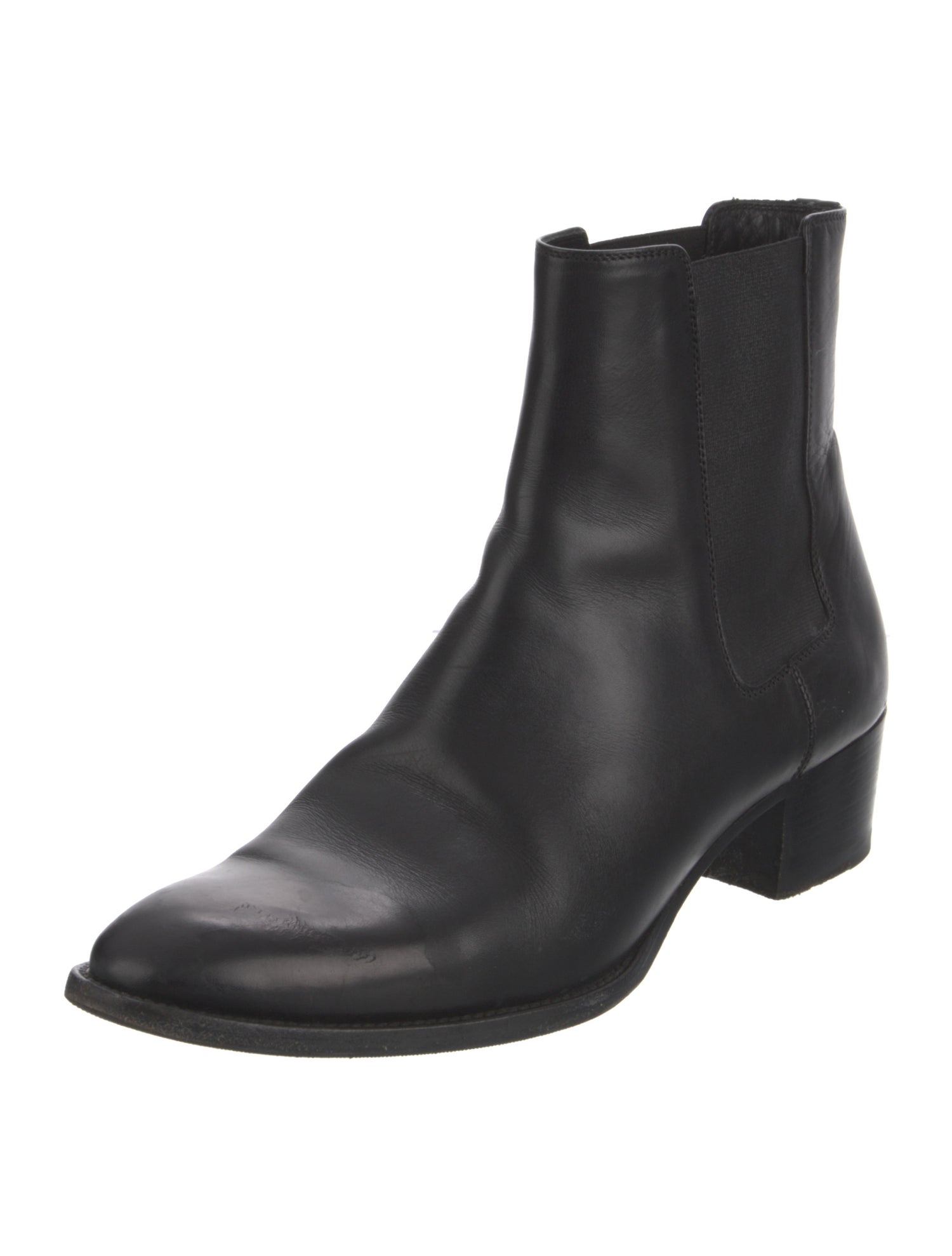 Saint Laurent Leather Chelsea Boots