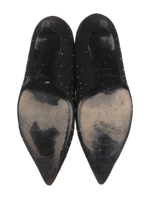 Saint Laurent Suede Printed Lace-Up Boots