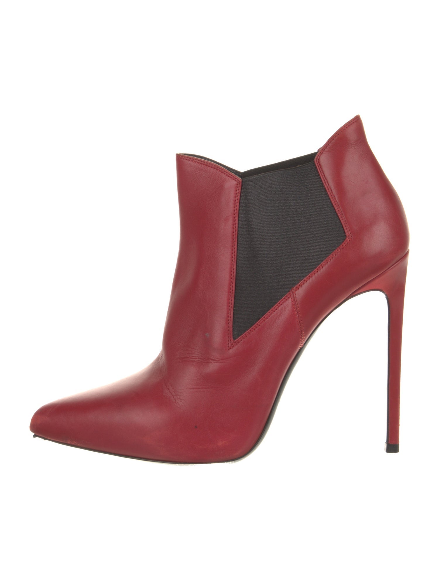 Saint Laurent Leather Colorblock Pattern Chelsea Boots