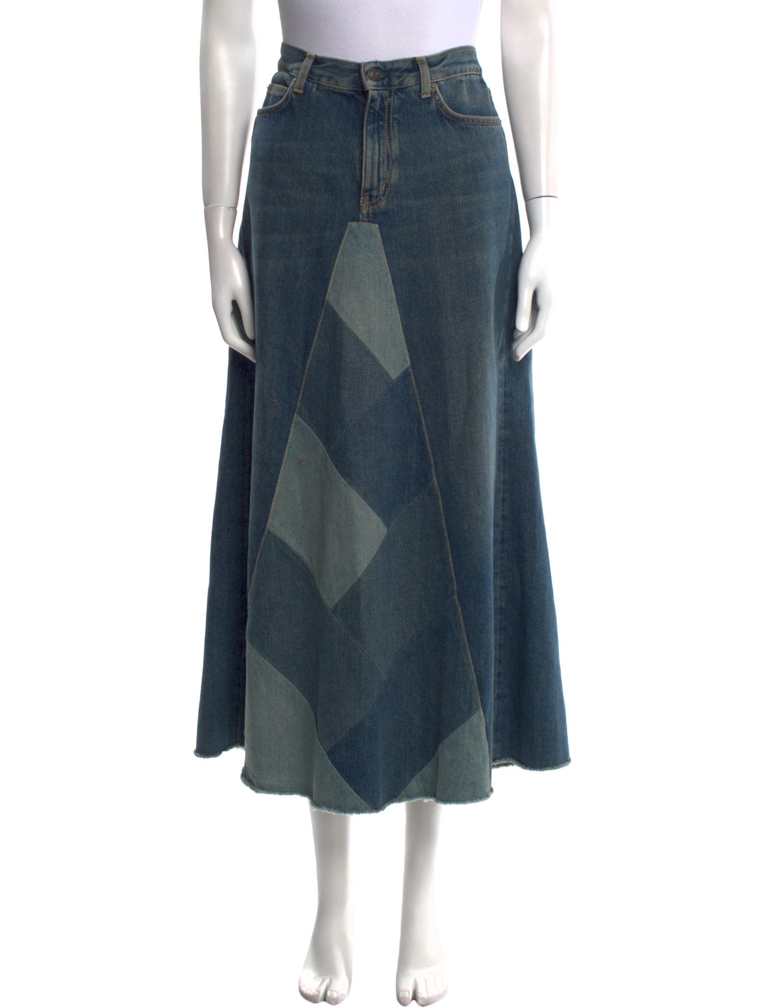 Saint Laurent Vintage Midi Length Skirt