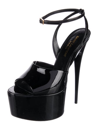 Saint Laurent Patent Leather Sandals