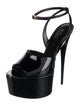 Saint Laurent Patent Leather Sandals