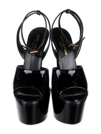 Saint Laurent Patent Leather Sandals