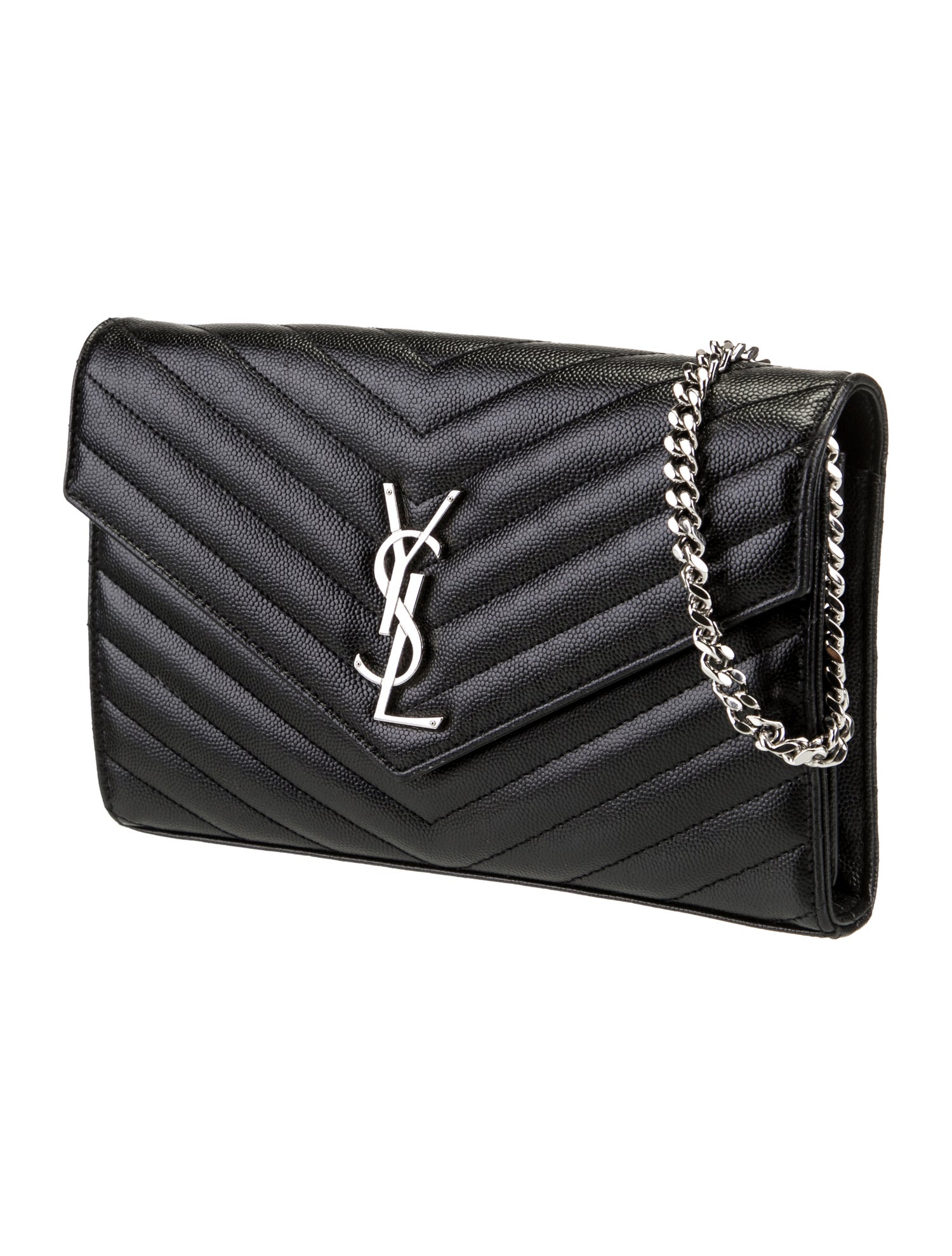 Saint Laurent Leather Evening Bag