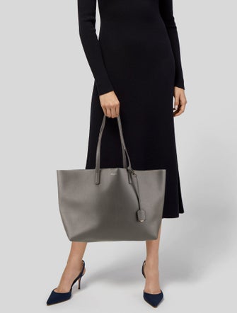 Saint Laurent Leather Tote East West