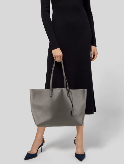 Saint Laurent Leather Tote East West