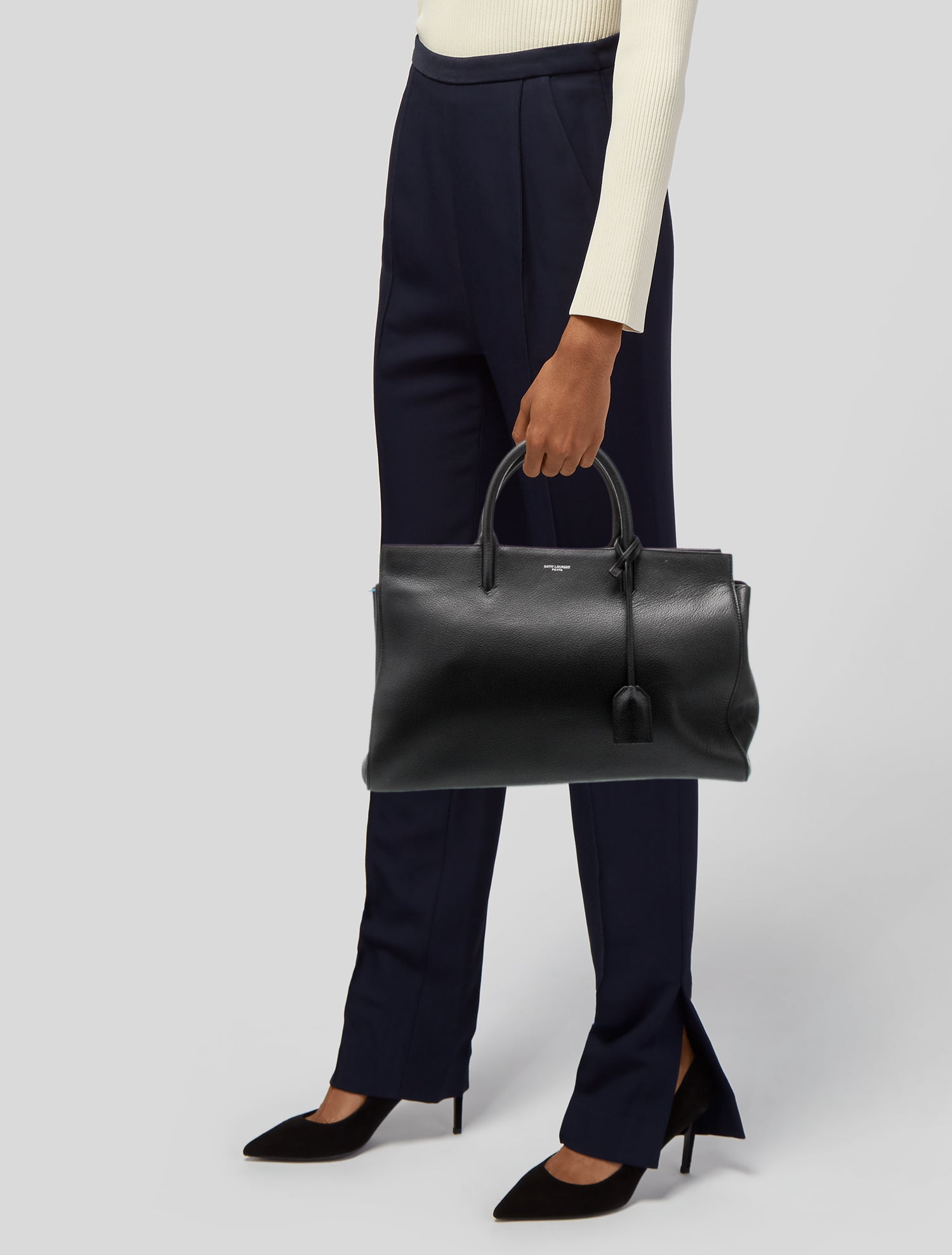 Saint Laurent Leather Top Handle Bag