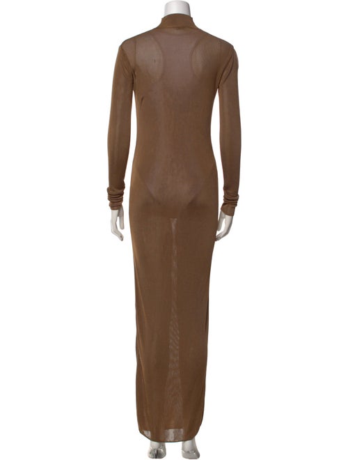Saint Laurent Turtleneck Long Dress
