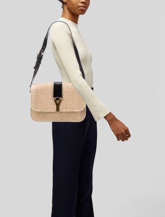 Saint Laurent Raffia Shoulder Bag
