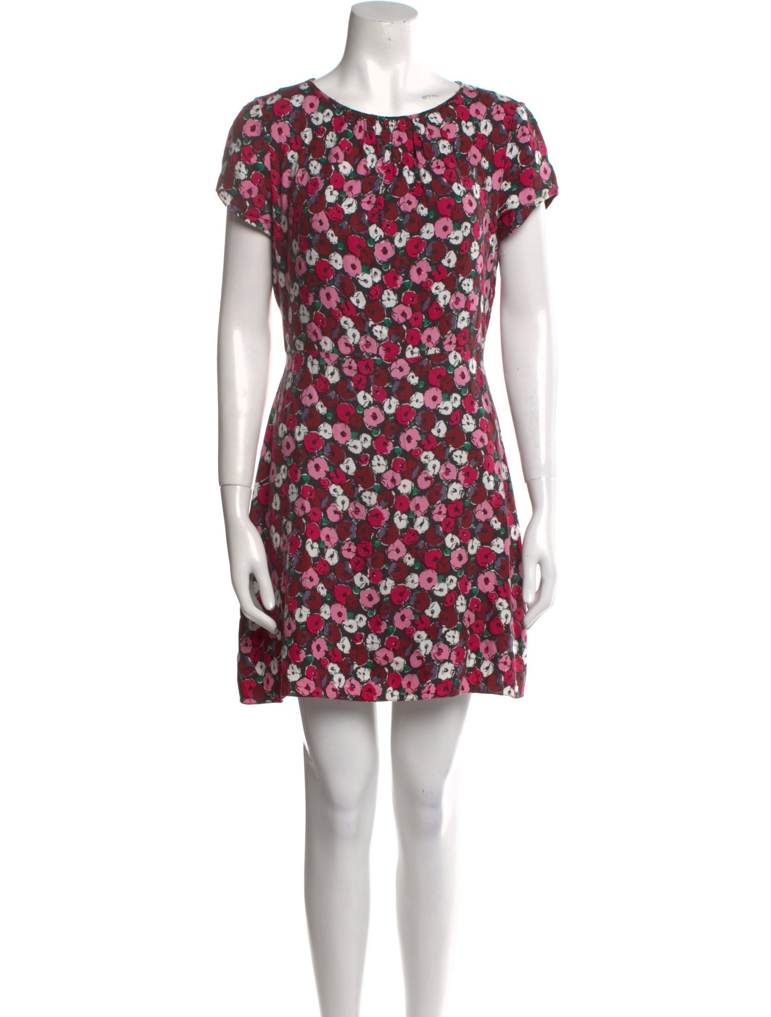 Saint Laurent Floral Print Mini Dress