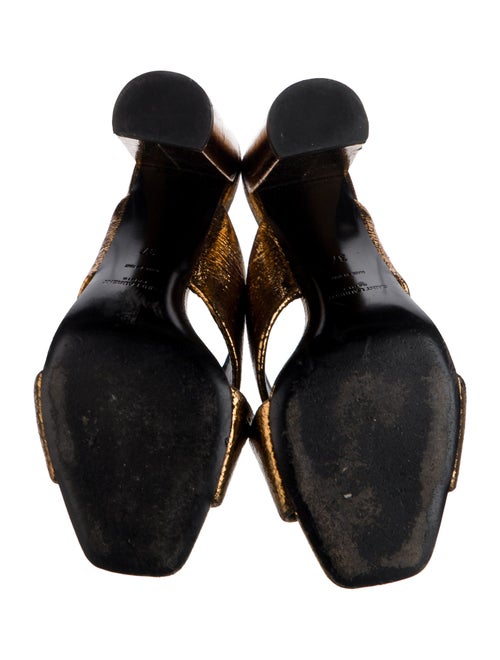 Saint Laurent Leather Slides