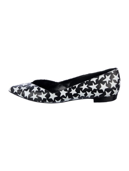 Saint Laurent Leather Printed Ballet Flats