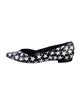 Saint Laurent Leather Printed Ballet Flats