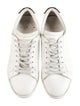Saint Laurent Leather Glitter Accents Sneakers