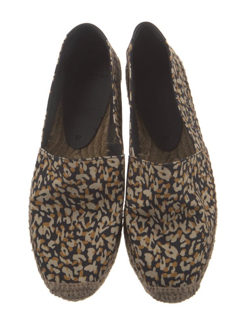 Saint Laurent Canvas Animal Print Espadrilles
