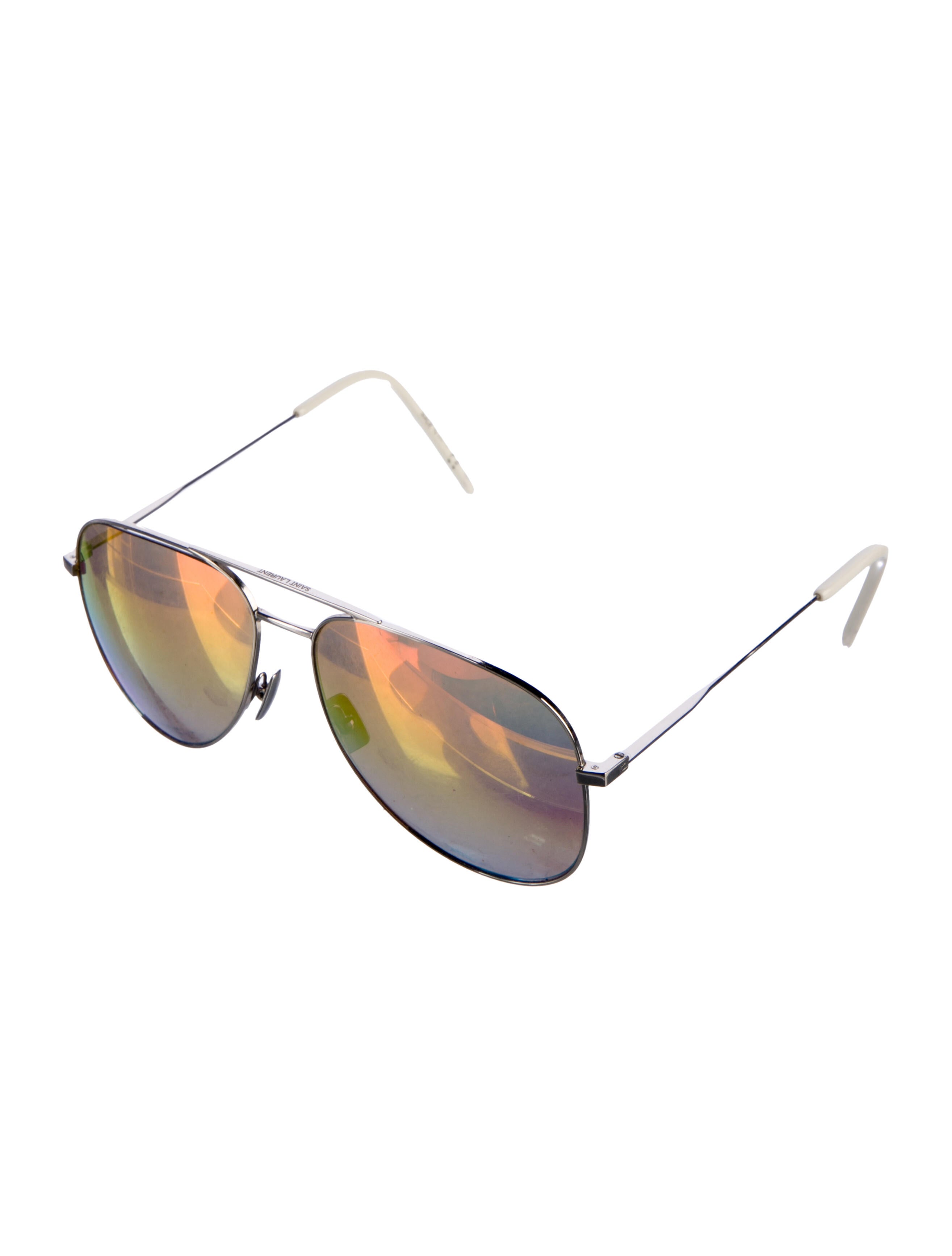 Saint Laurent Aviator Mirrored Sunglasses
