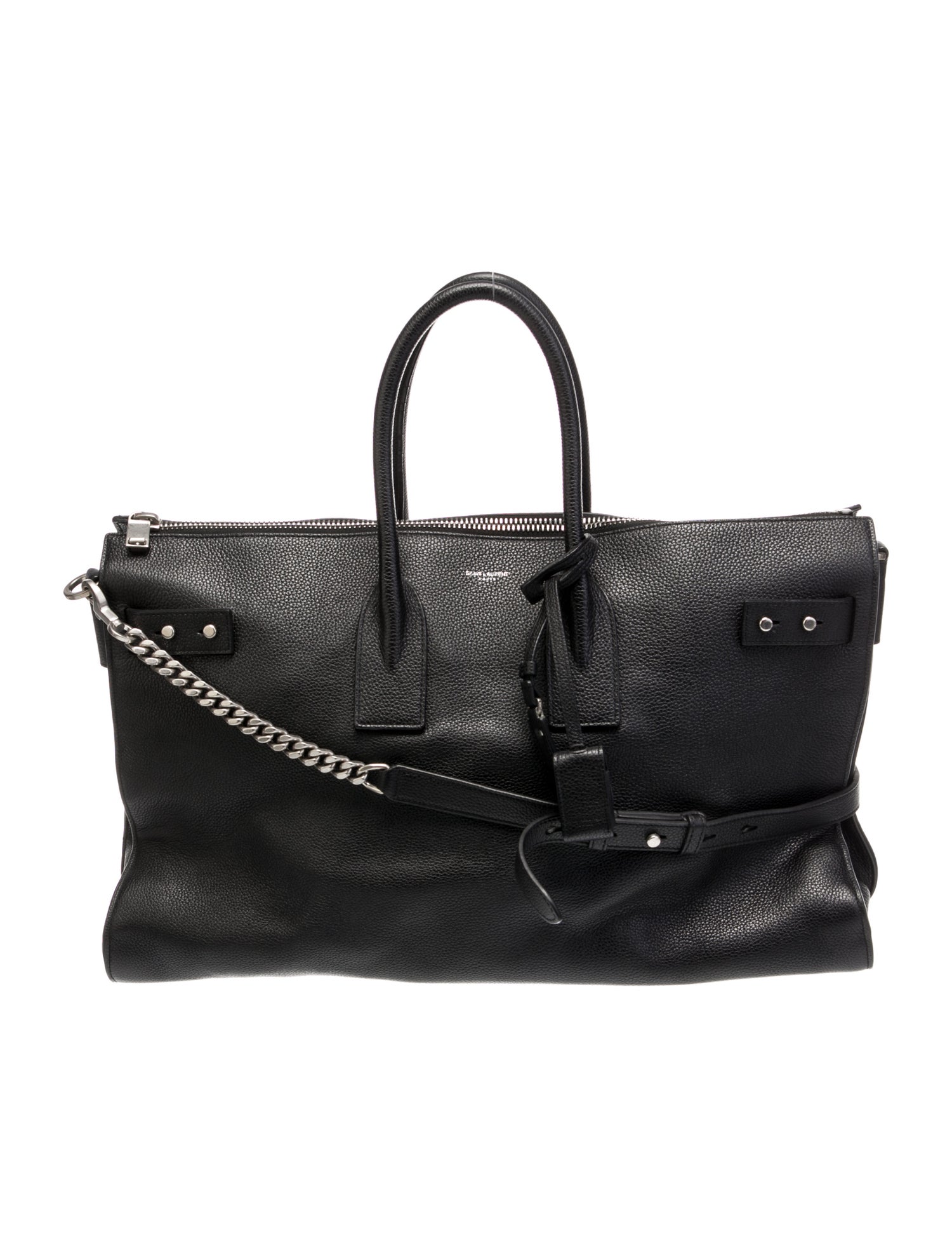 Saint Laurent Leather Sac De Jour Duffle 36H