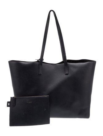 Saint Laurent Leather East/West Shopping Tote