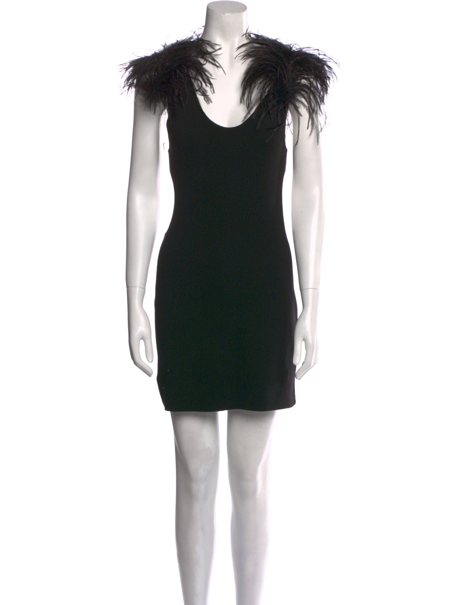 Saint Laurent Wool Mini Dress